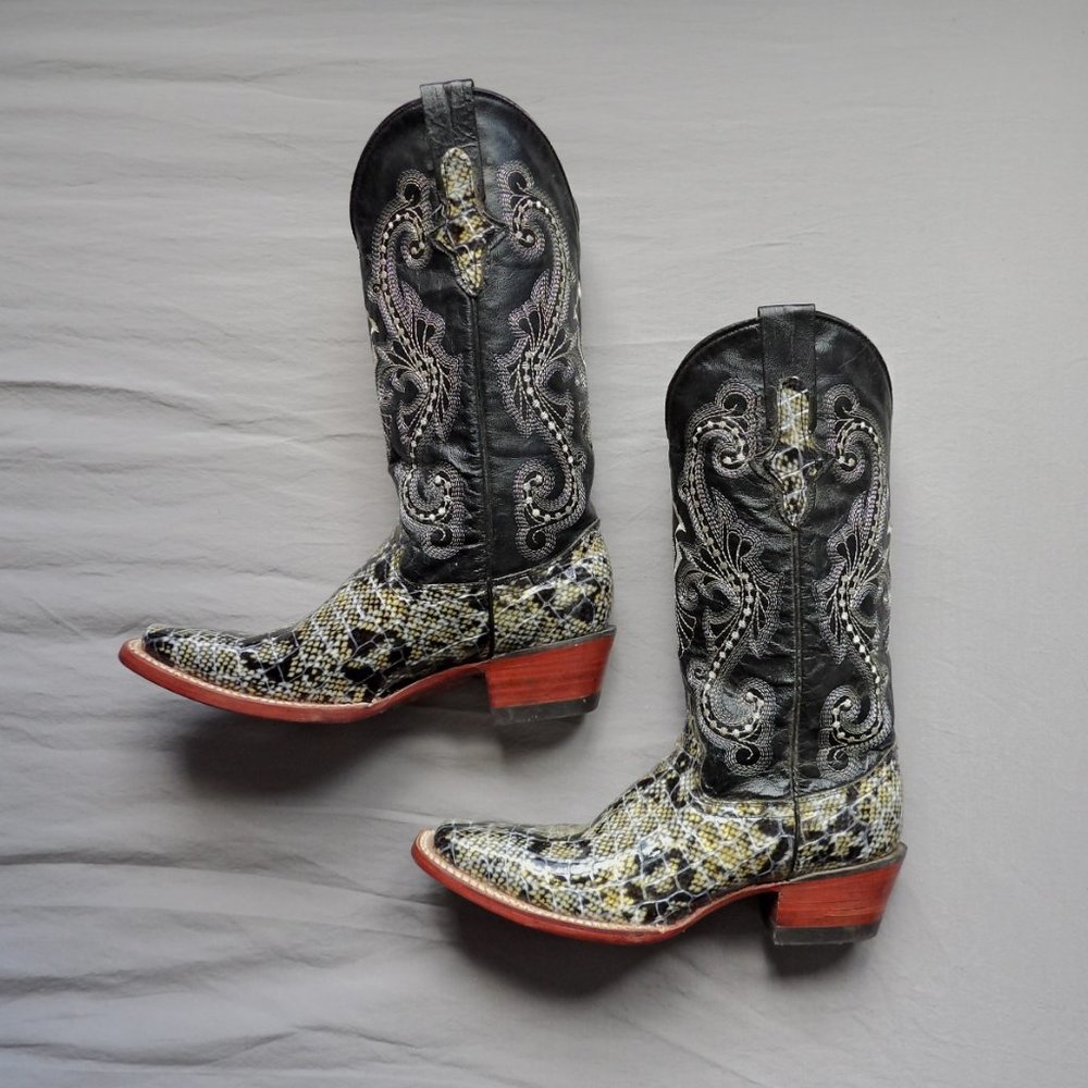 Ferrini Python Print Boots - image 1
